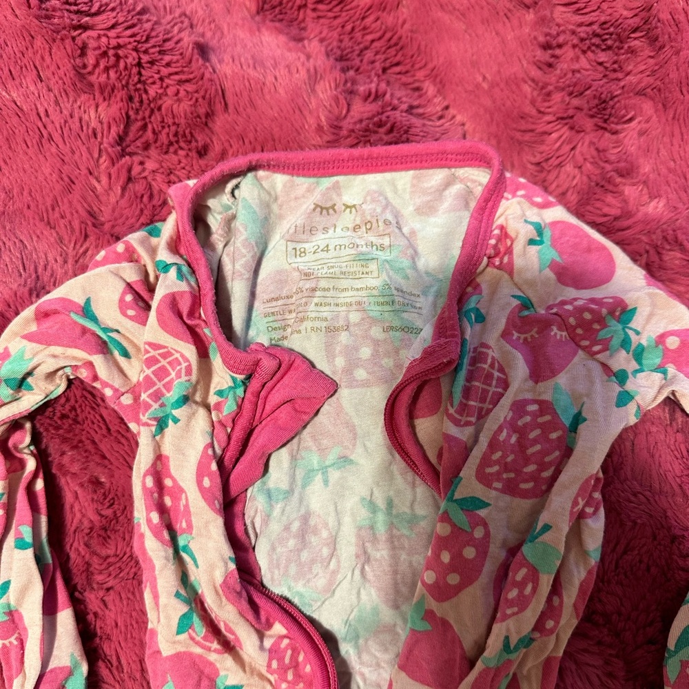Little Sleepies Strawberry Zippy